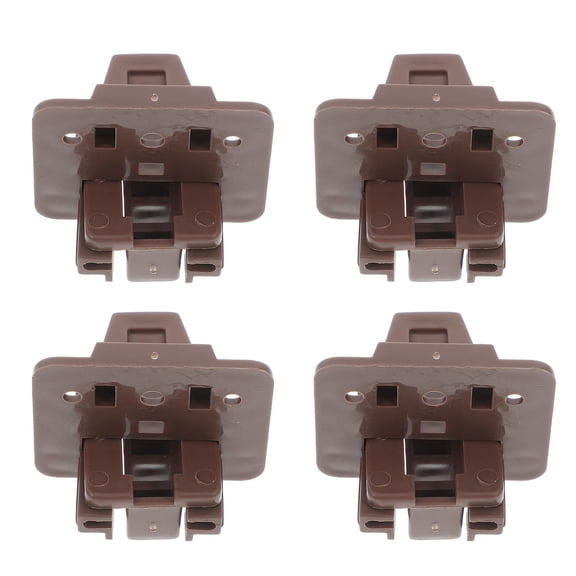 CTIRCHIU 4Set Plastic Drawer Slide Track with Locator for Accurate Positioning in Home Cabinets