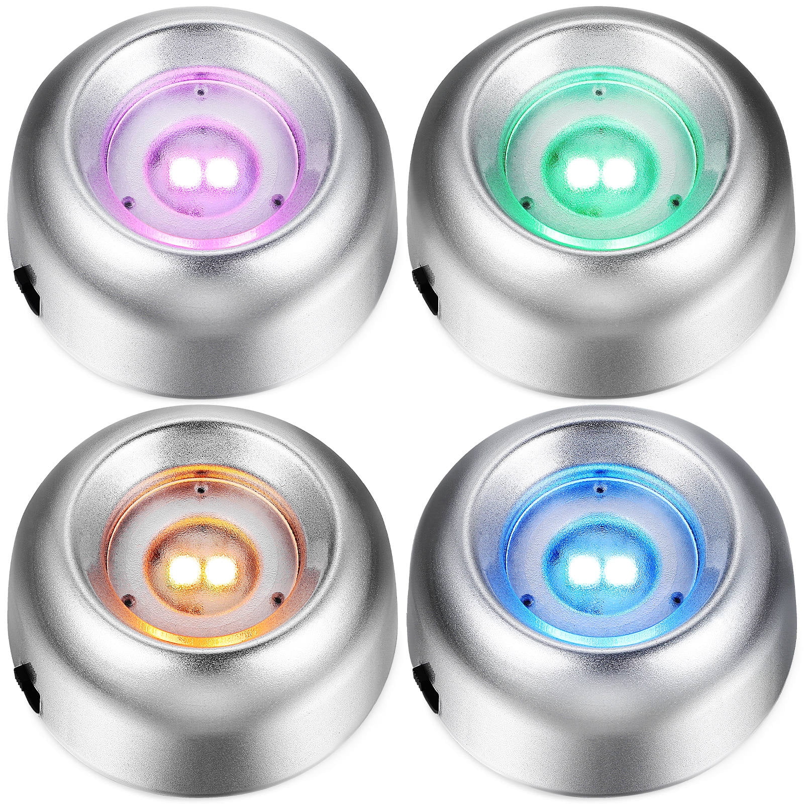 CTIRCHIU 4 Pcs Mini Colored Lights Display Base for Collectors ...