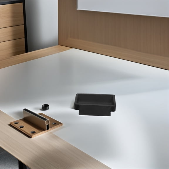 CTIRCHIU 4pcs Furniture Wheel Caster Cups Black Rubber Caster Stopper To Protect Floors In Office