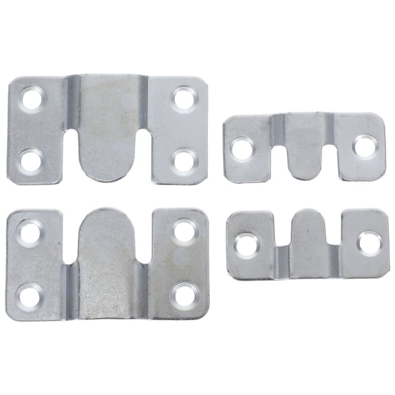 CTIRCHIU 4pcs Picture Frame Brackets Silver Galvanized Steel for Home Use