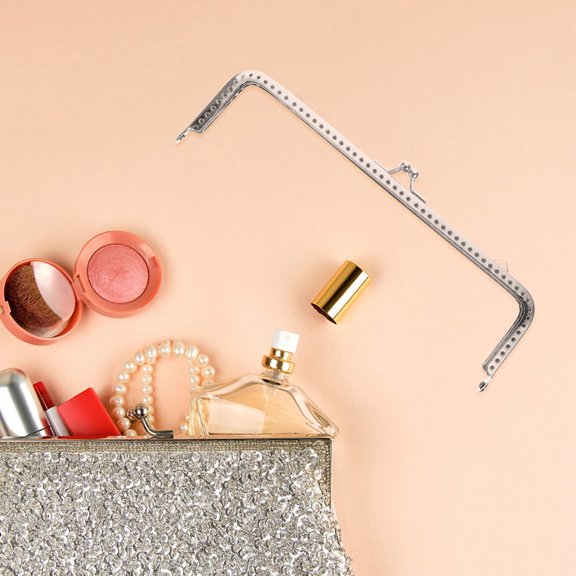 CTIRCHIU 4pcs re Clutch Frame DIY Coin Purse Lock Iron Silver for Various Occasions