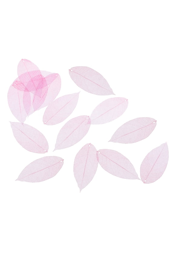 50Pcs Lightweight Sheer Fabric Tree Leaf Earrings for Crafting, Jewelry Making and Art Projects