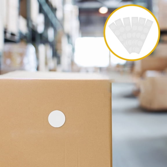 CTIRCHIU 50Pcs White Adhesive Anti Counterfeiting Label Stickers for Smart Home and Logistics Tracking