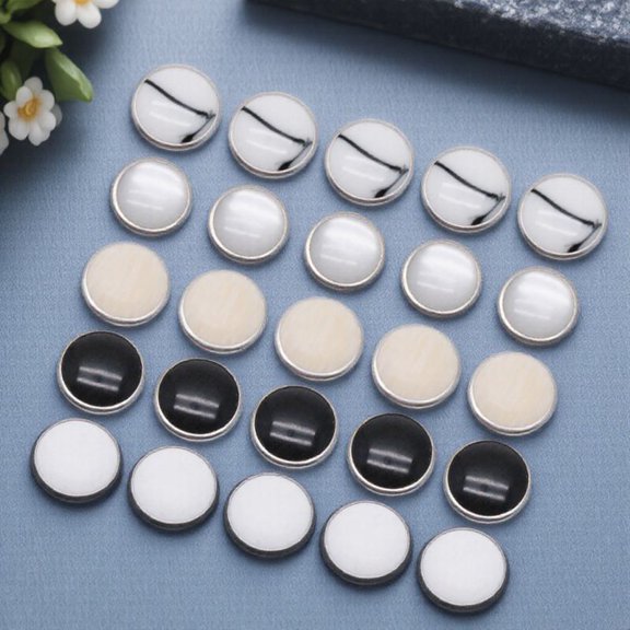 CTIRCHIU 50Pcs Durable Metal Snap Buttons Assorted Color Fastener Kit for Pants Jackets and Crafts