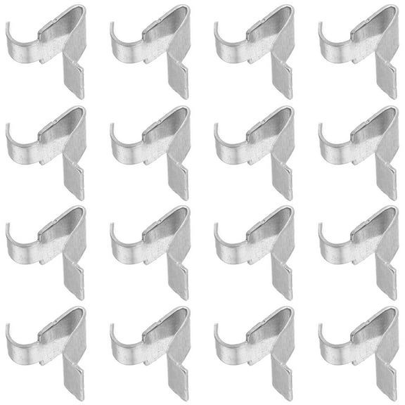 CTIRCHIU 50Pcs Silver Metal Shelf Support Clips Flexible Adjustable Bracket for Cabinet Shelves