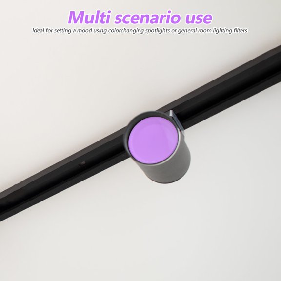 CTIRCHIU 50Pcs Ultra Thin Purple Color Correction Filters for Home Ceiling Light Diffuser Film