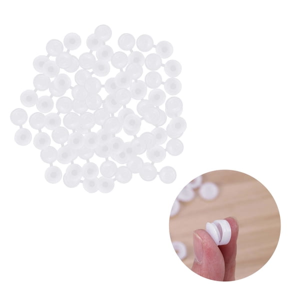 CTIRCHIU 50Pcs White Screw Hole Cover Caps for Corrugated Roofing Rustproof Use