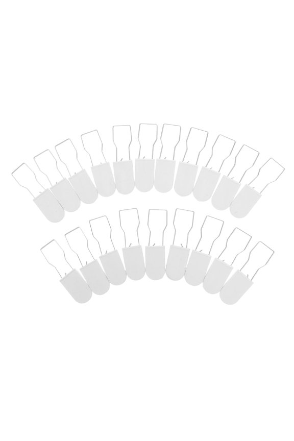50Pcs White Self Locking Security Seal Tags with Tamper Proof Design for Home and Shipment Security