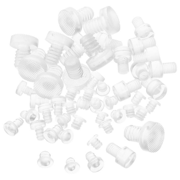 CTIRCHIU Transparent PVC Cabinet Bumpers Quiet Design Anti Collision Pads for Doors 50Pcs