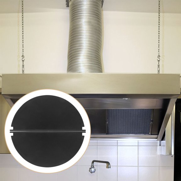 CTIRCHIU 5Pairs Kitchen Range Hood Backdraft Damper Flap Black Plastic Replacement Valve Flap