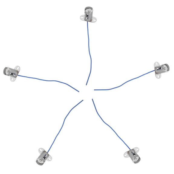 CTIRCHIU Quick Connect Metal Bayonet Bulb Holder for Cars and Trucks 5Pcs