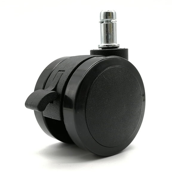 CTIRCHIU 5Pcs Black Office Chair Wheels with Polyurethane Material for Home and Office Use