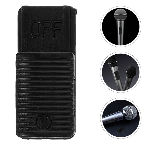 CTIRCHIU 5Pcs Black Plastic Mic Mute Switch for Motorbike Durable Microphone Replacement Part