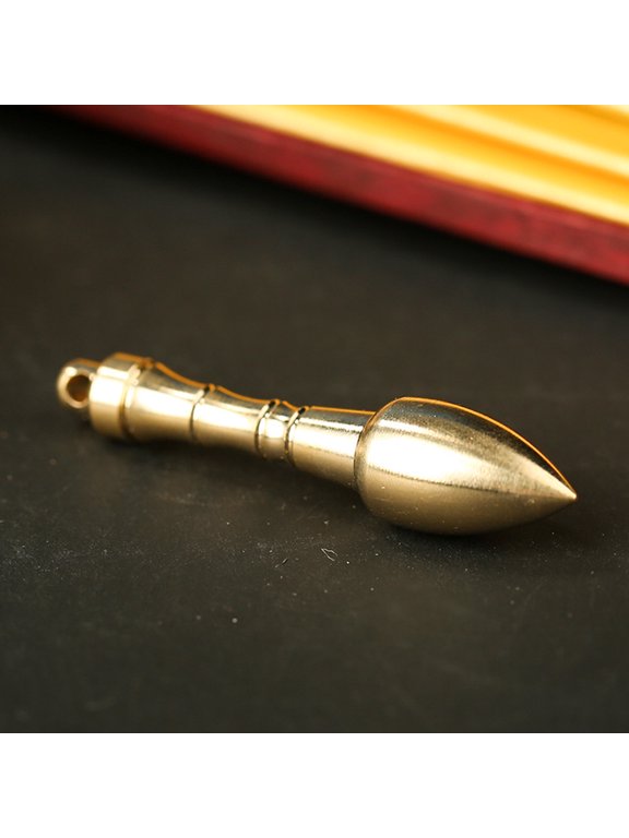 5 Pcs Vintage Brass Key Ornaments, Tone Keychain Charms, Lightweight Accessories