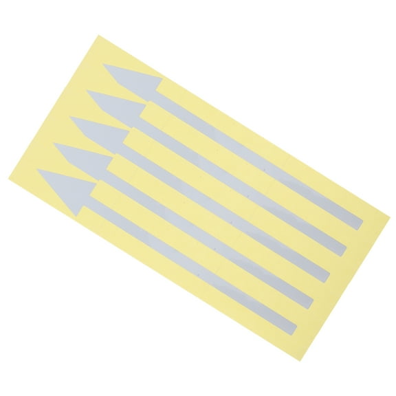 CTIRCHIU 5Pcs Floor Directional Arrow Stickers for Mailbox Enhanced Visibility Pvc White Lowlight Conditions