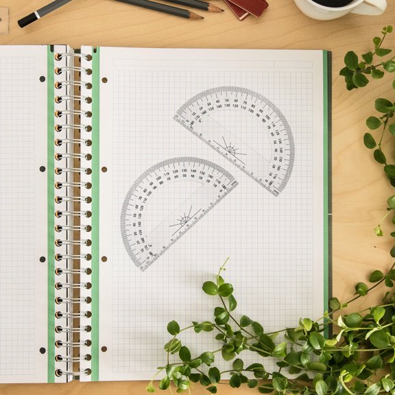 CTIRCHIU 5Pcs Lightweight Plastic Protractors Multi Color with Smooth Surface for Easy Math Drawing