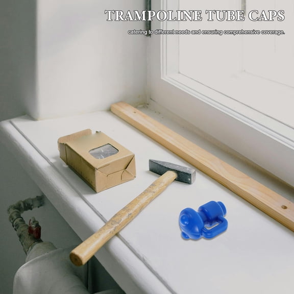 CTIRCHIU 5Pcs Dark Blue Trampoline Rod Protector Cap Easy Install Plastic Cover for Trampoline Pipes