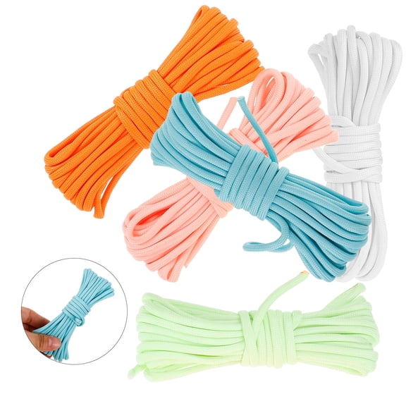 CTIRCHIU 5-Pack Outdoor Camping Ropes for Hiking, Backpacking, Climbing, and Various Outdoor Adventures