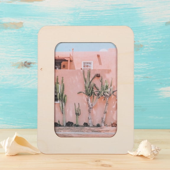 CTIRCHIU Wood Frames For Crafts Photo Frame Khaki Wood 6 Pcs