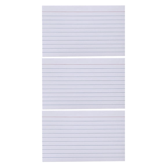 CTIRCHIU 600Pcs Blank Note Cue Cards Double Sided White for Home Study and Office