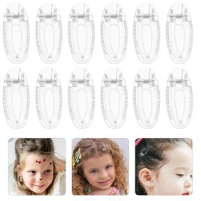 CTIRCHIU 60Pcs Clear Plastic Side Slide Hair Clips Alligator Jaw Clips for Secure Hair Styling