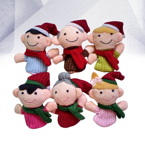 CTIRCHIU Little Hands Finger Puppets Plush Assorted Color 6PCS