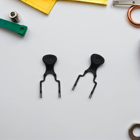 CTIRCHIU Electric Kettle Button Switch, Black Plastic, Temperature Control, Universal Fit, Easy Install, 6Pcs