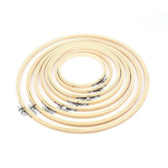 CTIRCHIU Embroidery Tool Embroidery Hoops Khaki Stainless Steel Screws 6pcs