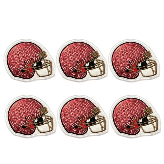 CTIRCHIU 6Pcs Fade Resistant Football Applique Patch For Sports Enthusiasts And DIY Projects