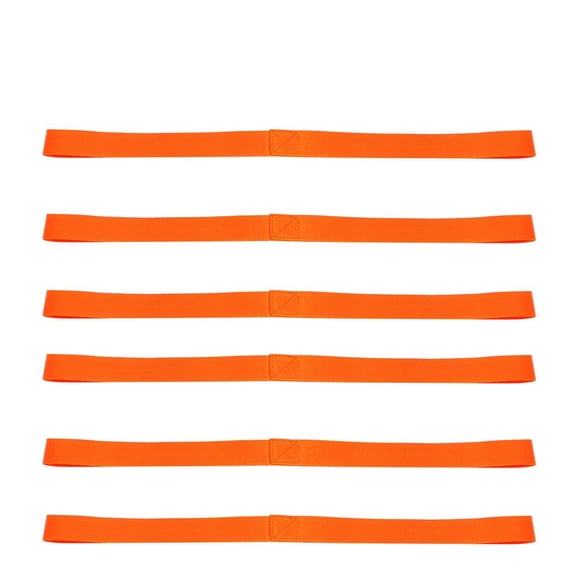 CTIRCHIU 6-Pack Orange Dacron Buckle Tie Down Straps for Securing UTVs, Motorcycles, and Outdoor Gear