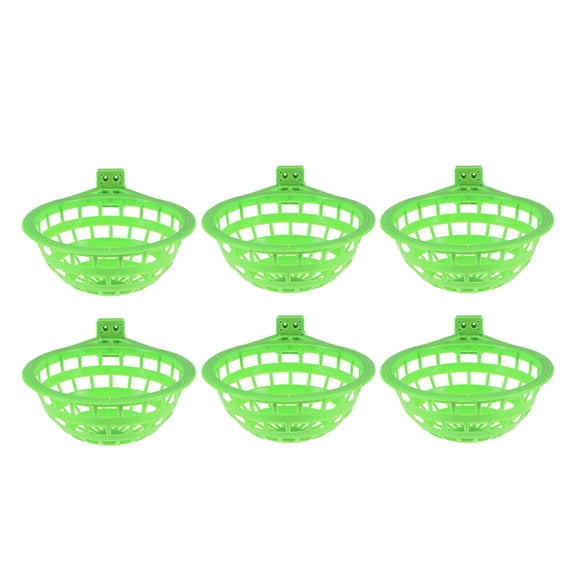 CTIRCHIU 6Pcs Small Nests for Finches for Bird Breeding Light Green ABS