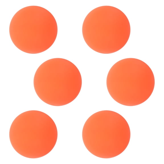 CTIRCHIU 6Pcs PVC Street Hockey Balls High Visibility Orange Durable All Weather Roller Hockey Supplies