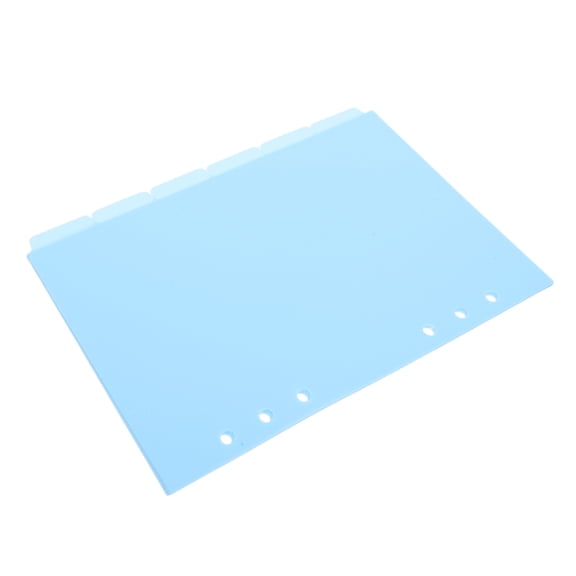 CTIRCHIU 6-Pack Sky Plastic Binder Dividers, Notebook Section Separators with Easy Labeling for School and Office