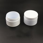 CTIRCHIU 6pcs Cream Sample Bottle 15g Refillable White PP PE for Travel Camping