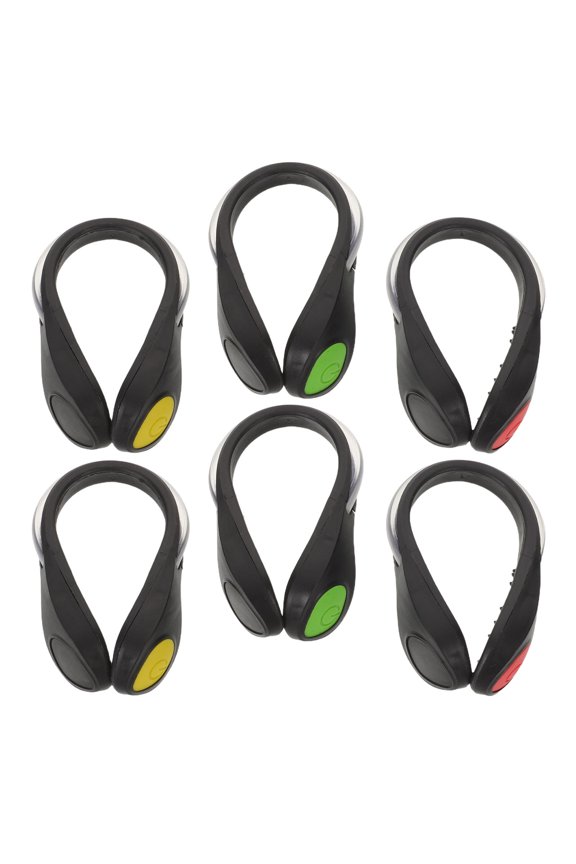 6Pcs Multi Mode LED Shoe Clip Lights Assorted Colors for Running Cycling Night Safety Gear