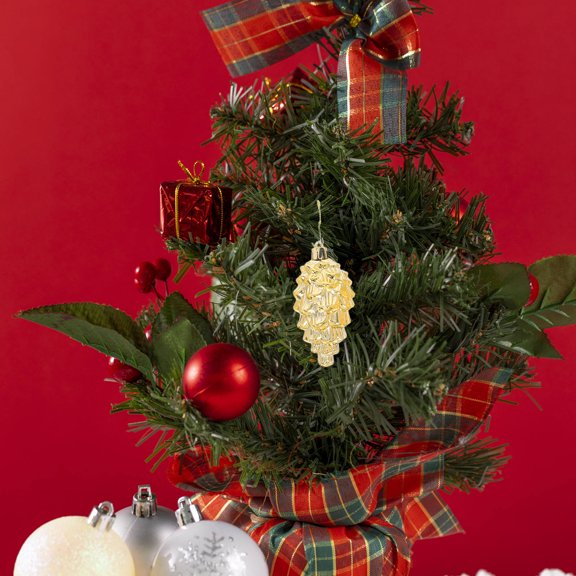 CTIRCHIU 6Pcs Rustic Pinecones Pendant Decorative Ornaments for Indoor and Outdoor Decor