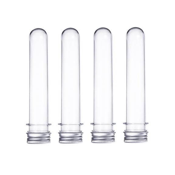 CTIRCHIU 6Pcs Plastic Test Tubes with Lids Clear Ergonomic Design for Liquid and Craft Holding