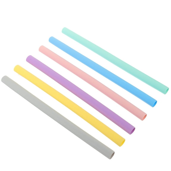 CTIRCHIU 6Pcs Stylish Sipping Straws For Thick Smoothie Straws Cold Resistant Outdoor Use Drink Enthusiasts