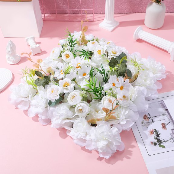 CTIRCHIU 6Pcs Secure Attach Artificial Flower Wall Decor Multi Use Wedding Floral Arrangement