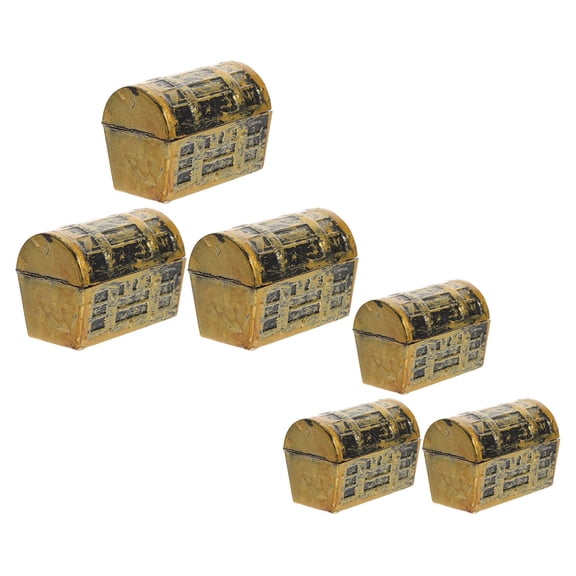 CTIRCHIU Mini Pirate Storage Boxes Rectangular Plastic 6Pcs