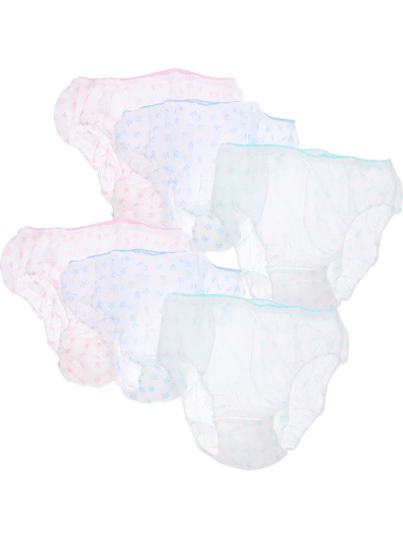 Disposable Pregnant Underwear Lightweight Portable Non-Woven Fabric Assorted Color 7Pcs