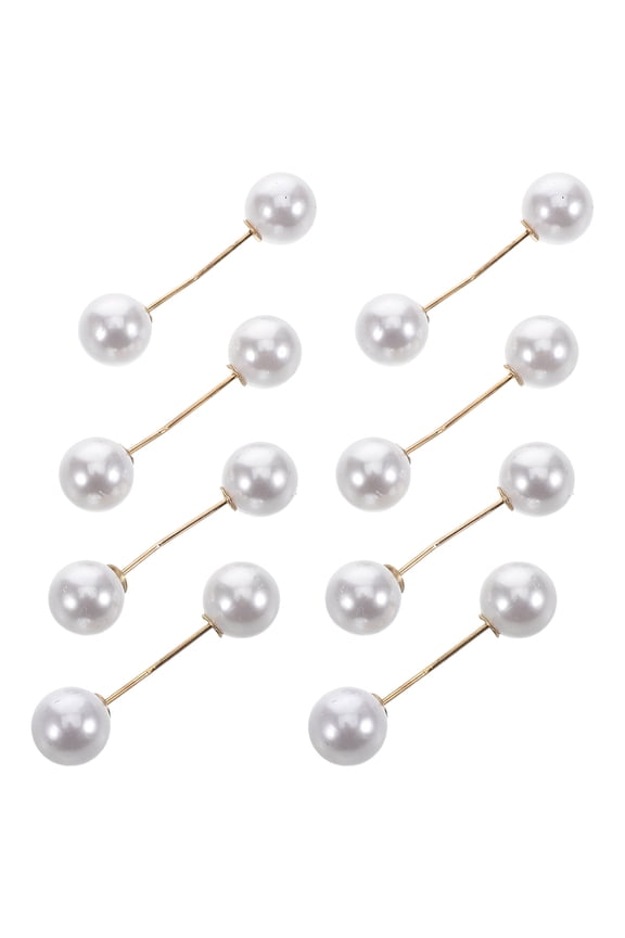 8Pcs Dress Safety Pin For Women Anti Exposure Fixed Brooches For Blouses Minimalist Zinc Alloy And Plastic