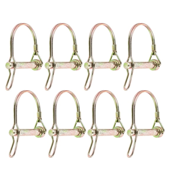 CTIRCHIU 8Pcs Durable Spring Locking Pins for Trailer Coupling with Quick Release D Shape Hitch Pins