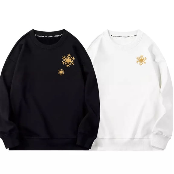 CTIRCHIU 8Pcs Golden Christmas Snowflake Applique Patches for Embroidery and Clothing Use
