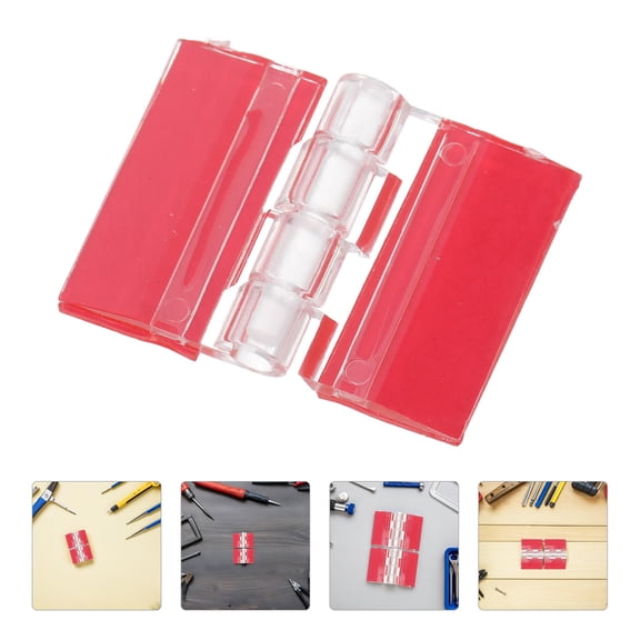 CTIRCHIU 8Pcs Moisture Resistant Clear Acrylic Hinges for Fish Tank and Glass Aquarium Lids