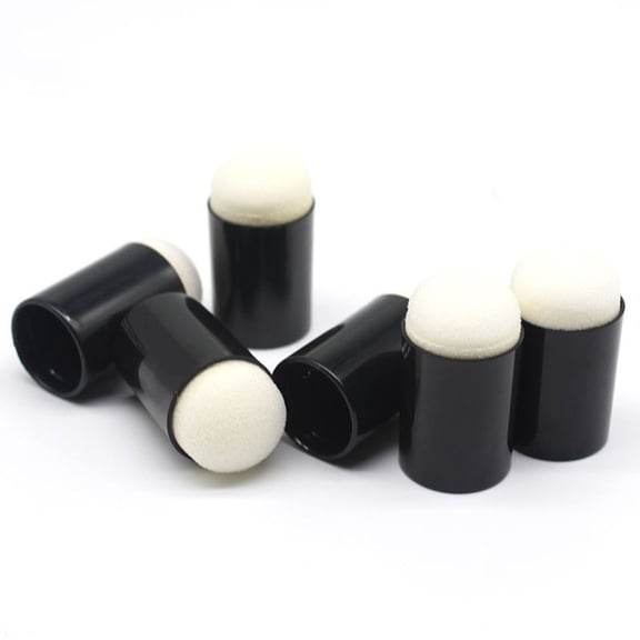 CTIRCHIU Black Sponge Daubers with Non- Handles, Reusable Paint Applicators for Crafting, Art Projects, and Activities
