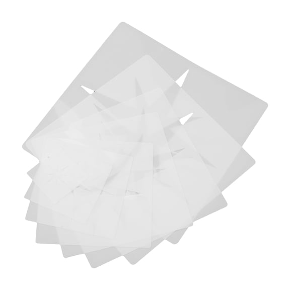 CTIRCHIU 8Pcs Star Drawing Template for Craft Decoration White PET All Ages Wall Decoration