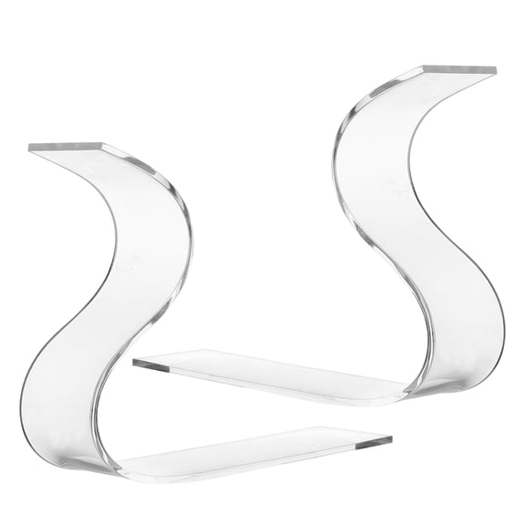 CTIRCHIU Acrylic High Heel Shoe Display Stand 2 Pieces for Home Organization and Shoe Storage