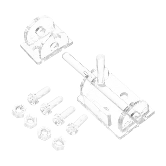 CTIRCHIU Acrylic Mini Latch Transparent Door Bolt Lock Minimalist Design For Home Set