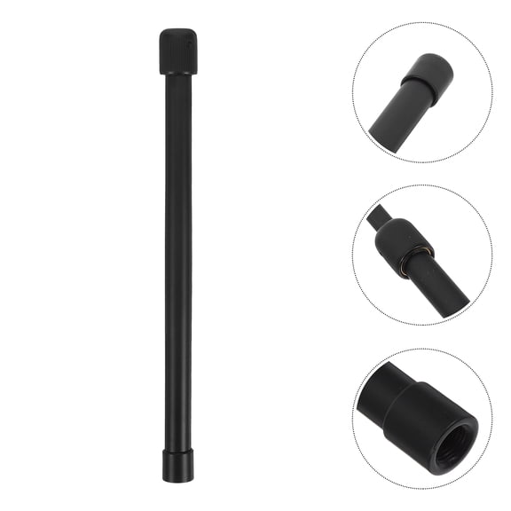 CTIRCHIU Smooth Adjusting Lamp Extension Rod, Black Metal, Durable and Versatile